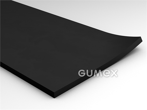 Gummi 3015, 2mm, 0-lagig, Breite 1500mm, 60°ShA, CR, -20°C/+90°C, schwarz, 